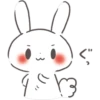 Rabbit sticker set 24