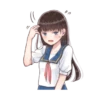 Cute Girl's Expression 8