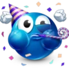 Blue Emojis 3 9