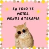 EN TODO TE METES, MENOS A TERAPIA
