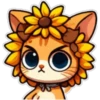 Gatito flor amarilla 🐱🌻 8