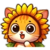 Gatito flor amarilla 🐱🌻 10