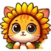 Gatito flor amarilla 🐱🌻 12