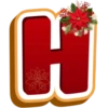 ABC POINSETTIA RED LETTER 8