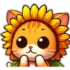 Gatito flor amarilla 🐱🌻 14