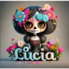 Nombres Catrinas 3D💀2🇲🇽Clásica 9