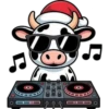 Vaca DJ estilosa