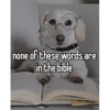 none of these words are
in the bible