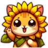 Gatito flor amarilla 🐱🌻 19