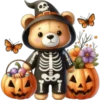 Osito Halloween🎃❥☯︎ͫ2🇲🇽Clásica 18