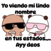 Yo viendo mi lindo C nombre ད en tus estados.... Ayy deos