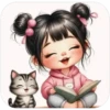 Niñas bonitas leyendo📖💞1🇵🇪Clásica 17