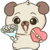 sticker cute dog 13