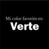 Mi color favorito es: Verte
