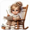 Niñas bonitas leyendo📖💞1🇵🇪Clásica 19