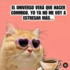 EL UNIVERSO VERÁ QUE HACER CONMIGO, YO YA NO ME VOY A ESTRESAR MÁS...