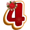 CHRISTMAS NUMBERS POINSETTIA 18