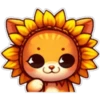 Gatito flor amarilla 🐱🌻 23