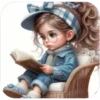Niñas bonitas leyendo📖💞1🇵🇪Clásica 22