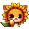 Gatito flor amarilla 🐱🌻 24