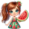 Lindas Niñas en Frutas💞1🇵🇪Clásica 23