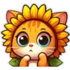 Gatito flor amarilla 🐱🌻 26
