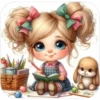 Niñas bonitas leyendo📖💞1🇵🇪Clásica 25