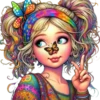 Chicas Hippies💞2🇵🇪Clásica 25