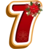 CHRISTMAS NUMBERS POINSETTIA 27