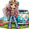 Chicas Hippies💞2🇵🇪Clásica 28
