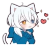 WHITE KITTEN 5 25