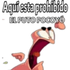 Aquí esta prohibido EL PUTO POCOYO