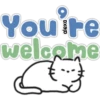You're welcome も
