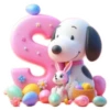 ALFABETO PASCUA CON SNOOPY 15
