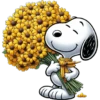 Flores amarillas Snoopy 🐾🌻🌼 8