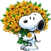 Flores amarillas Snoopy 🐾🌻🌼 12