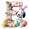 ALFABETO PASCUA CON SNOOPY 24