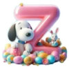 ALFABETO PASCUA CON SNOOPY 26