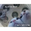 do not be afraid
we're here to hep