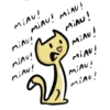 MIAU!
MIAU! MIAU!
MIAU!
MIAU!
Minu!
MIAU!
MIAU!
MIAU!
MIAU!
Minu!