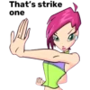 That's strike
one