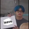 leave
C