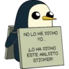 NO LO HE DICHO
YO...
¡LO HA DICHO
ESTE MALDITO
STICKER!
