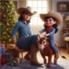 Familia en Navidad❄⛄🌧️1🇬🇹Clásica 19