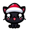 🎅🏻Christmas cat black.🖤🐱 7