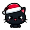🎅🏻Christmas cat black.🖤🐱 8