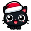 🎅🏻Christmas cat black.🖤🐱 24