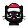 🎅🏻Christmas cat black.🖤🐱 25