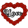 🌹corazón de flores rojas 🌹 6