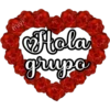 🌹corazón de flores rojas 🌹 7